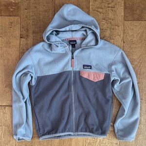 Patagonia Kids Two-Tone Gray and Pink Jacket